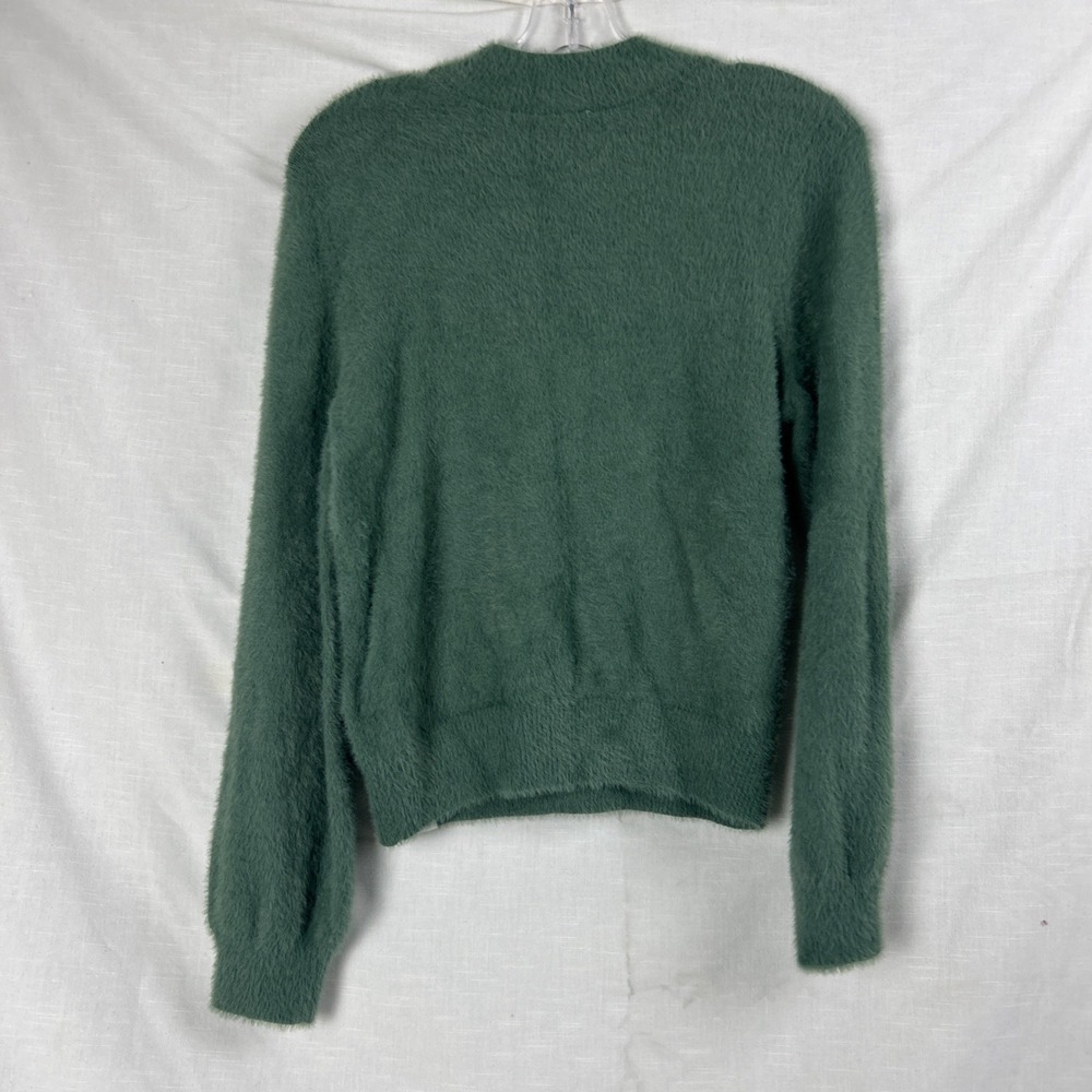 Abercrombie Kids Furry Soft Long Sleeve Green Sweater Girls 13/14 - Picture 7 of 8